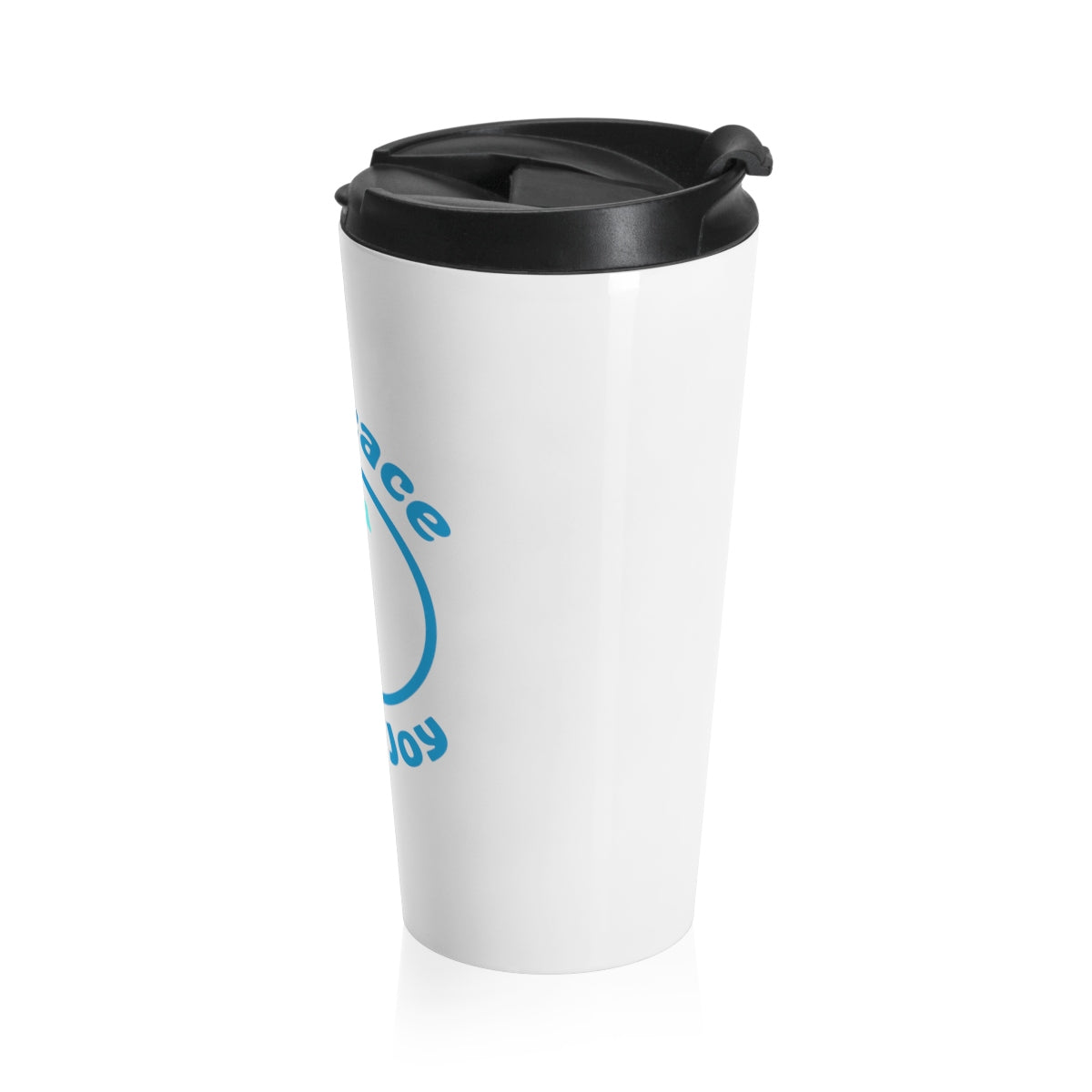 OMPeace White Stainless Steel Travel Mug - 15 oz.