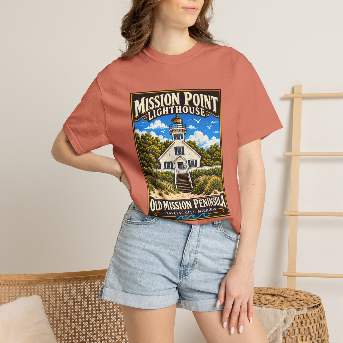 Mission Point Lighthouse Tee