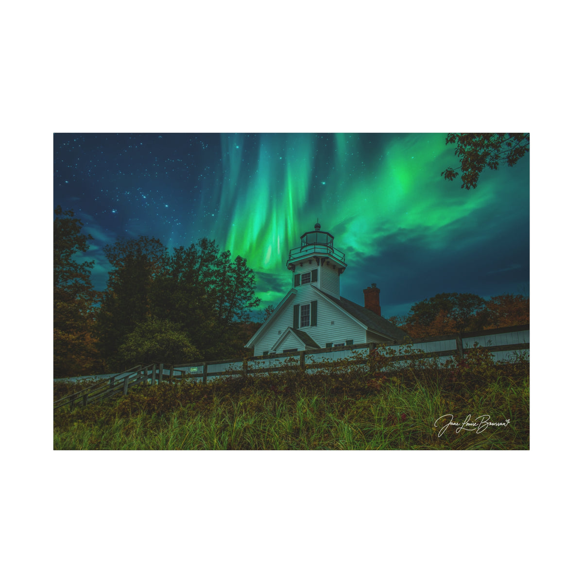 Mission Point Lighthouse - Northern Lights 1