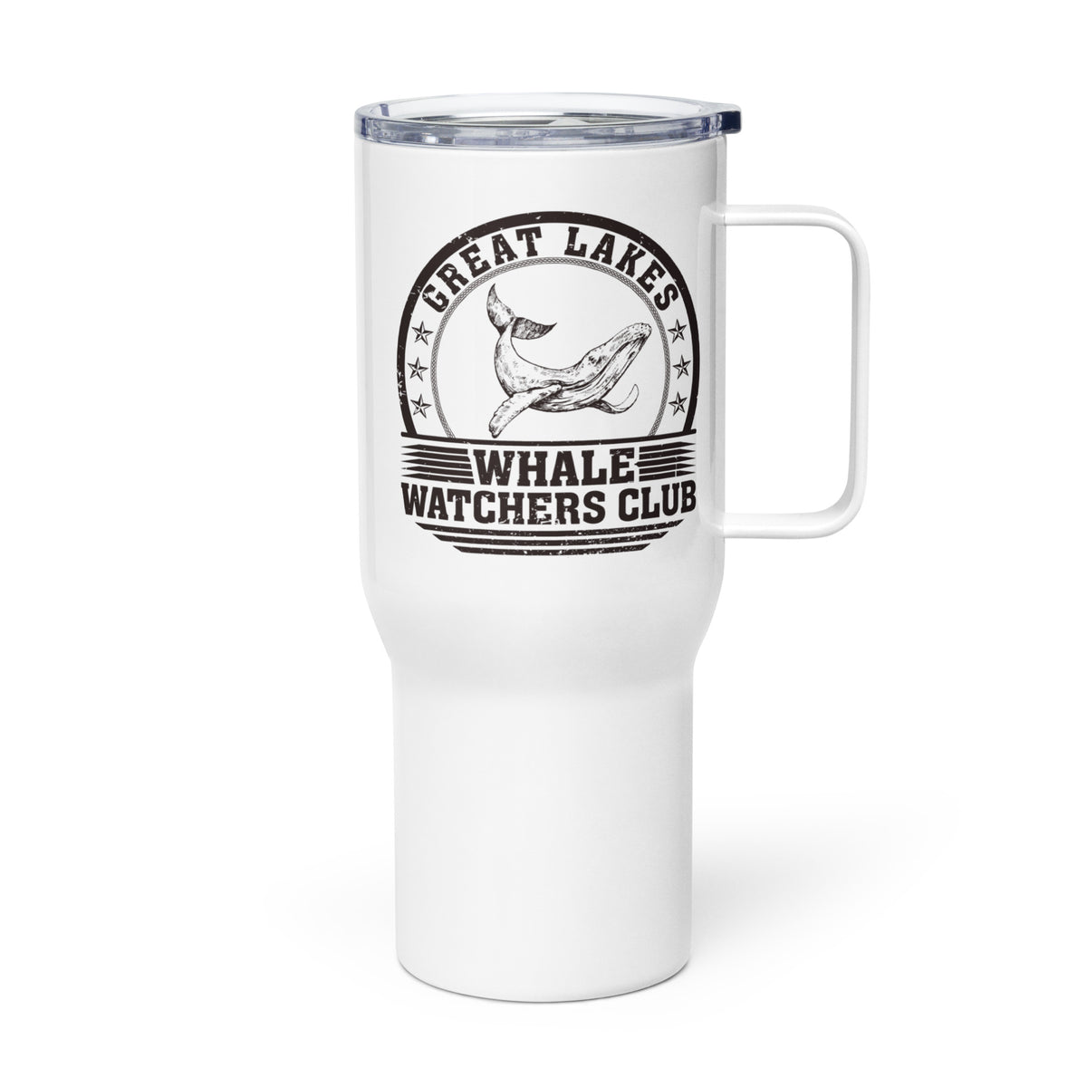 Great Lakes Whale Watchers - Travel Mug With Handle