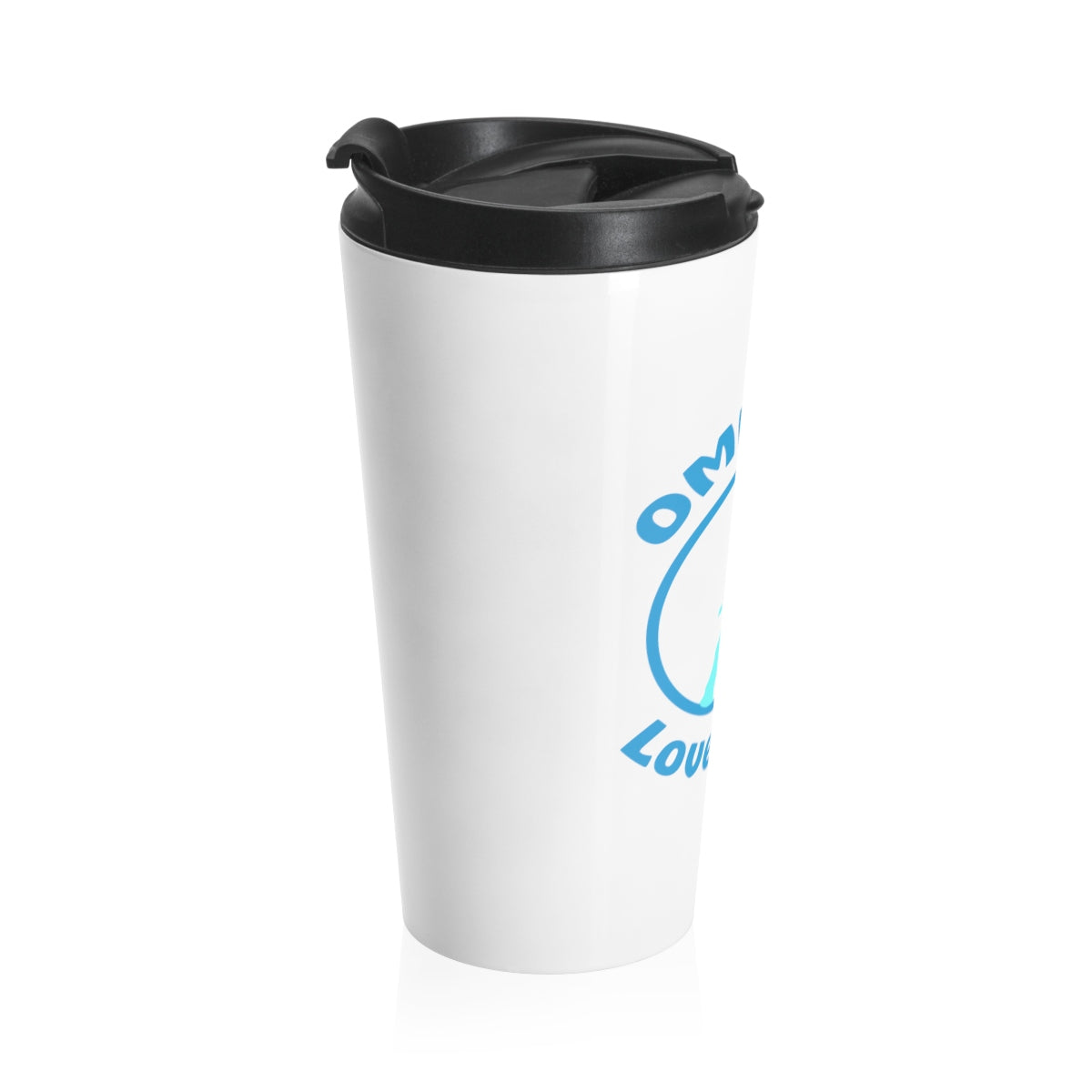 OMPeace White Stainless Steel Travel Mug - 15 oz.