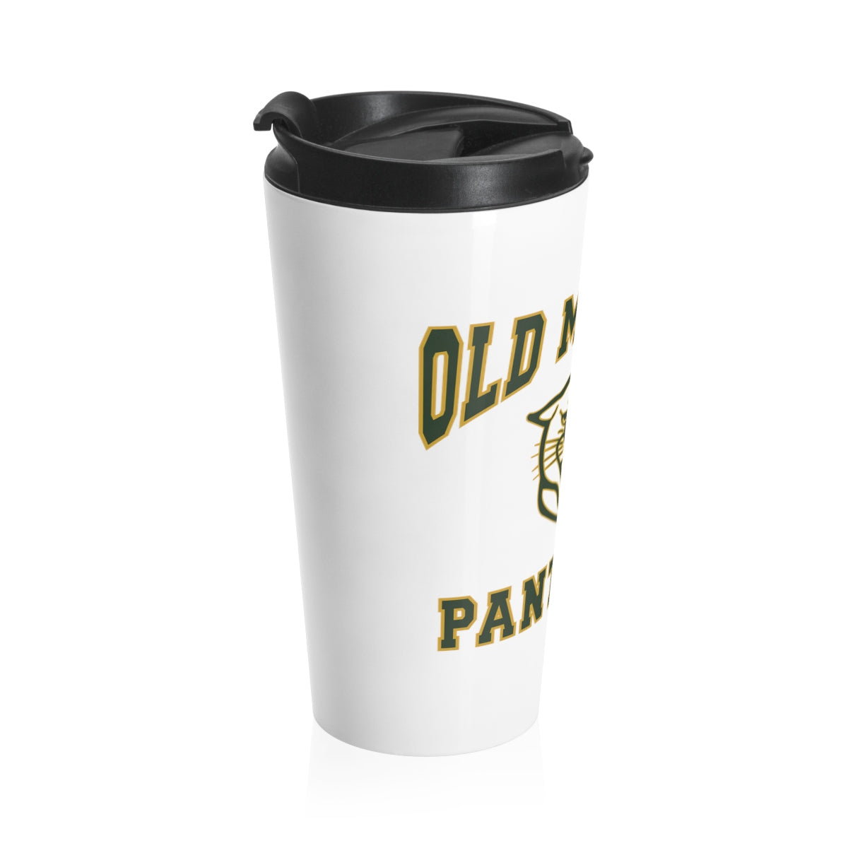 Old Mission Panthers White Stainless Steel Travel Mug - 15 oz.