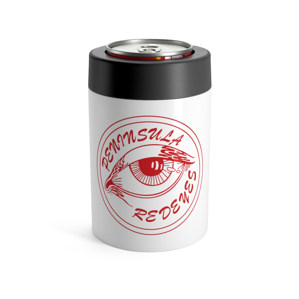Peninsula Redeyes White Stainless Steel Can Holder