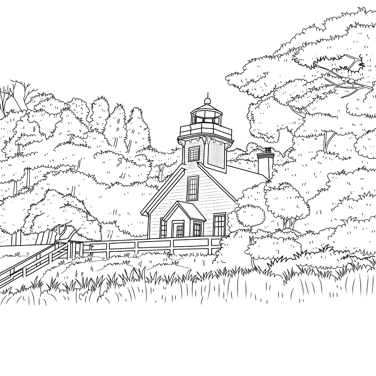 The Old Mission Coloring Book