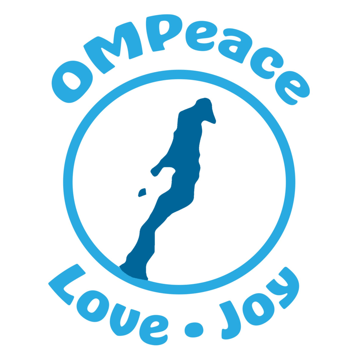 OMPeace Round Vinyl Sticker