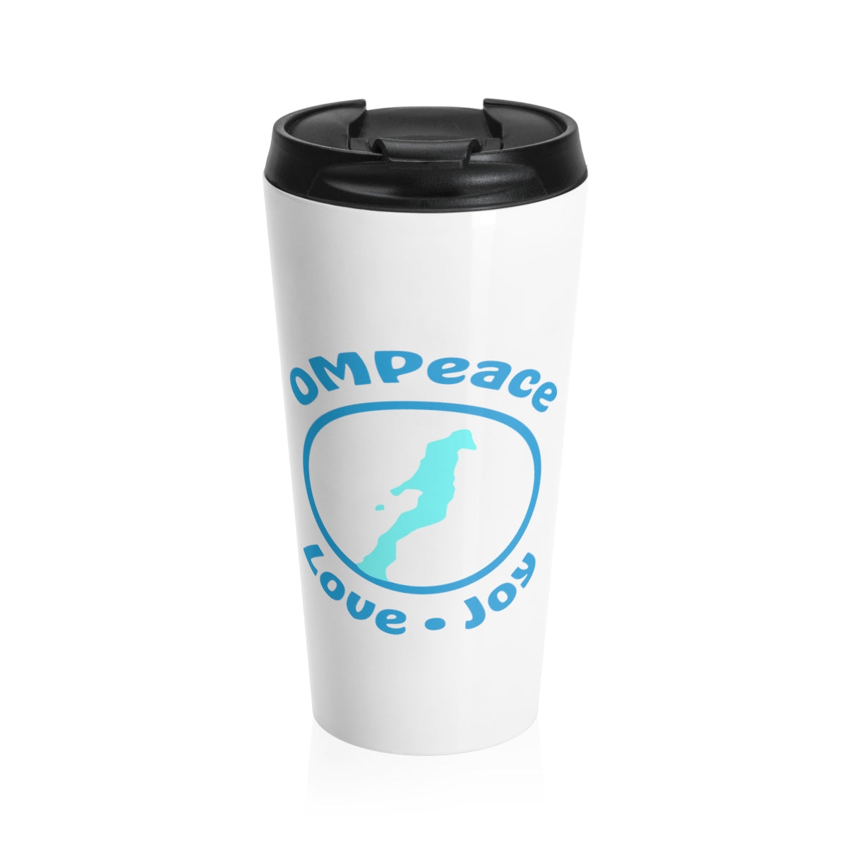 OMPeace White Stainless Steel Travel Mug - 15 oz.